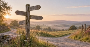 REACHING A CROSSROAD IN LIFE . CHOOSING A PATH WITH PURPOSE