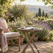 Time for a quiet moment Time for yourself with a quiet moment. sitting relaxing n a chair with a cup of tea